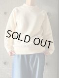  ○ atelier naruse　コットン吊裏毛モックネックスウェット【na-S07013】アイボリー