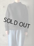  ○ atelier naruse　コットン吊裏毛モックネックスウェット【na-S07013】ブラック