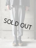 NO CONTROL AIR　メランジポリエステルツイル・製品染め テーパードパンツ【NK_NC8002PF】Merange Grey