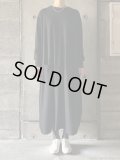 atelier naruse　スムースウールコクーンワンピース【na-F03093】ブラック