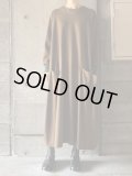 atelier naruse　スムースウールコクーンワンピース【na-F03093】ブラウン