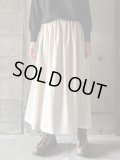  ○ atelier naruse　ウールジャージーギャザースカート【na-F06032】キナリ