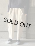 atelier naruse　コットンウールツイルサルエルパンツ【na-F05094】キナリ