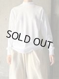 atelier naruse　コットンフライスモックネックカットソー【na-F07072】 ホワイト