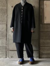  atelier naruse　メルトンウールコクーンコート【na-F04037】ブラック