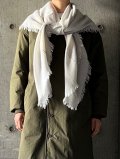 COOVA　ポシャギストール　ホワイト