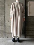 【SALE40%OFF】 UNIVERSAL TISSU　ウールカシミヤビーバータックギャザーOP ペールベージュ