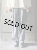 NO CONTROL AIR　メランジポリエステルツイル・製品染め ストレートテーパードパンツ【NK_NC8003PF】Merange Grey