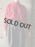 atelier naruse　コットンフライスモックネックカットソー【na-F07072】 レッド