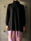  【SALE40%OFF】STAMP AND DIARY　スーパーエクストラファインメリノタートルネックAラインチュニック【SD203AWK16】　クロ