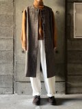【SALE40%OFF】STAMP AND DIARY　ガンクラブチェックロングベスト【SD203AW29】　ベージュ系