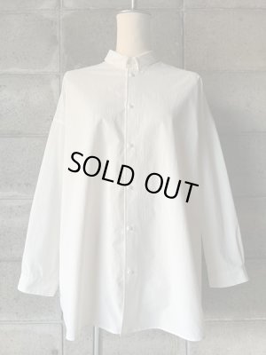 画像1: NO CONTROL AIR　ストレッチポリエステル・マットタイプライタードロップショルダーシャツ【CA_NC0504SF】Off White