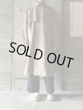 TISSU　HIGH DENSITY EFFORTLESS TRENCH【TS183CO084】イエローグレンチェック