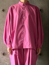 NO CONTROL AIR　ストレッチポリエステル・マットタイプライタータックスリーブシャツ【CA_NC0502SF】Pink