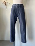 FIRMUM　強撚ポリエステル＆コットン・ドライデニムテーパードパンツ【CA_FR0601DM】DENIM BLUE