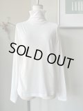 nooy　ボトルネックtee【NCSM001】white