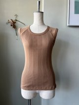 CLOSELY　tank-top【CLO347】tawny-brown