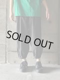 NO CONTROL AIR　ポリエステルタイプライター裾8タックパンツ【CA_NC1305PF】Black