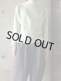 atelier naruse　コットンハイネックカットソー（長袖）【na-S07076】mint green