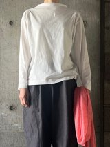  atelier naruse　コットンハイネックカットソー（長袖）【na-S07076】off white