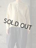  atelier naruse　リネンスモックブラウス【na-H02059】ash yellow