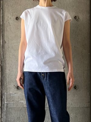 画像1: tannossa　フレンチスリーブトップ【TC-0541】WHITE