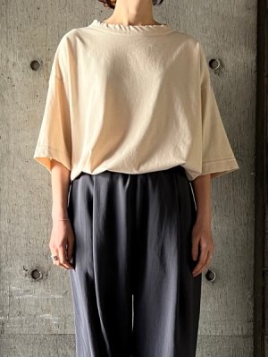 画像1: FIRMUM　強撚コットンヘビー天竺 タックインT【CA_FR1804T6】NATURAL