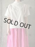 atelier naruse　コットンハイネックカットソー（半袖）【na-S07077】 lead white