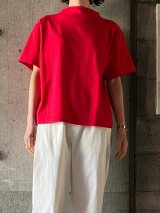  atelier naruse　コットンハイネックカットソー（半袖）【na-F07073】 red