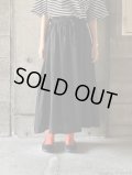 atelier naruse　リネンギャザースカート【na-T06034】 black