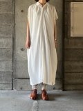  ● NO CONTROL AIR　レーヨン＆ナイロン・ソフトタイプライター シャツワンピース【CA_NC1606OP】Off White 