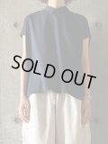  ○ NO CONTROL AIR　クールマックスポリエステル＆リネン・トロピカル襟付きプルオーバーシャツ【CA_NC1508PO】Navy