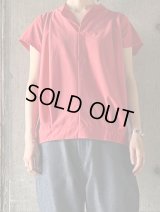 DU TANGO　スキッパーTEE【DC-0641】POPPY RED