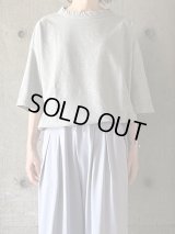 FIRMUM　強撚コットンヘビー天竺 タックインT【CA_FR1804T6】GREY TOP