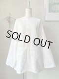 FIRMUM　40/1オーガニックコットン・強撚ウェザーアノラックシャツ【DR_FR0105PO】OFF WHITE