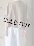 GALERIE TISSU　オーガニック空紡天竺 ラグランTシャツ【GT223CT028】モカ