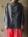   ● FIRMUM　リヨセル＆ポリエステル・シャンブレー ボトルネックシャツ【DR_FR1203SF】CHAMBLUE