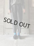  FIRMUM　ハイツイストTCギャバジン 菱形パンツ【DR_FR0802PF】MELANGE DARK GREY