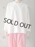 NO CONTROL AIR　ストレッチポリエステル・マットタイプライタークルーネックプルオーバー【DR_NC0510PO】Off White