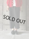 NO CONTROL AIR　ポリエステル・ドレープダブルクロスタイパンツ【DR_NC1108PF】Black