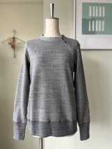 tannossa　裏毛ZIPクルー【TC-0243】CHARCOAL TOP