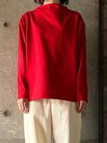 【SALE30%OFF】 atelier naruse　バスクコットンボートハイネックカットソー【na-S07083】red