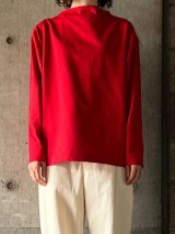 atelier naruse　バスクコットンボートハイネックカットソー【na-S07083】red