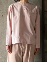 atelier naruse　コットンヘンリーネックシャツ【na-t02065】ash pink