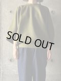 atelier naruse　コンパクトカノコバルーンカットソー【na-F07086】olive green