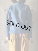 【SALE40%OFF】UNIVERSAL TISSU　フレンチメリノ リブプルオーバー【UT243KN003】ブルー