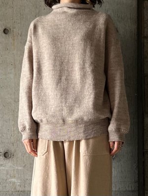 画像1: CLOSELY  bottle-neck pullover【CLO375】beige