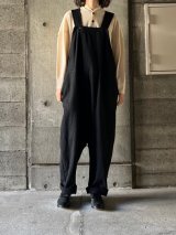  atelier naruse　コットンウールオーバーオール【na-f05099】black