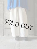 NO CONTROL AIR　マットポリエステル・リバースツイルダブルクロス モモヤマパンツ【DR_NC2007PF】Off White