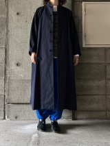 atelier naruse　コットンヘンプスタンドカラーコート【na-f04058】navy